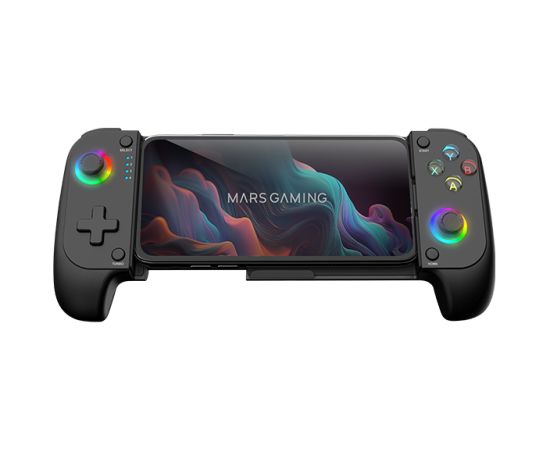 Mars Gaming MGPX 2in1 Spēļu kontrolieris priekš telefoniem līdz 6,8" Bluetooth/USB (PS4, PS3, Android, iOS)
