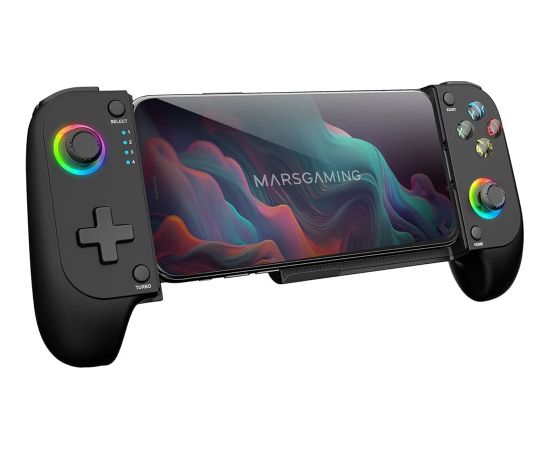 Mars Gaming MGPX 2in1 Spēļu kontrolieris priekš telefoniem līdz 6,8" Bluetooth/USB (PS4, PS3, Android, iOS)