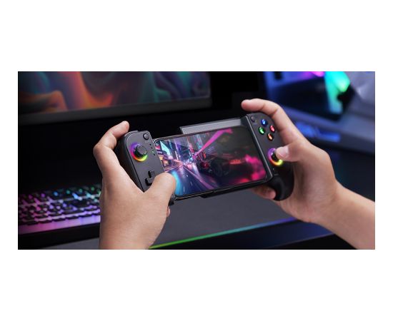 Mars Gaming MGPX 2in1 Spēļu kontrolieris priekš telefoniem līdz 6,8" Bluetooth/USB (PS4, PS3, Android, iOS)