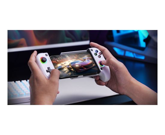 Mars Gaming MGPXW 2in1 Spēļu kontrolieris priekš telefoniem līdz 6,8" Bluetooth/USB (PS4, PS3, Android, iOS)