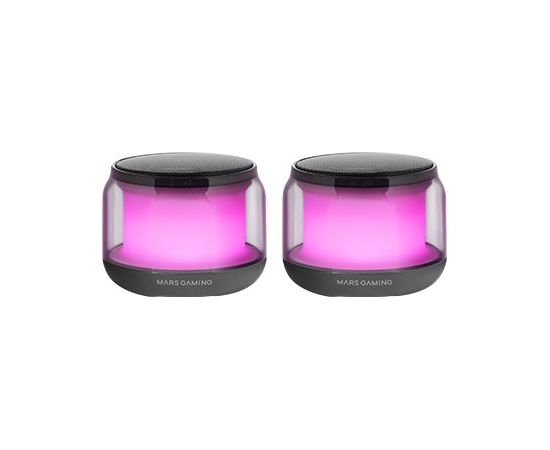 Mars Gaming MSAURA USB DSP Stereo Datoru skaļruni 15W / RGB / Bluetooth 5.3