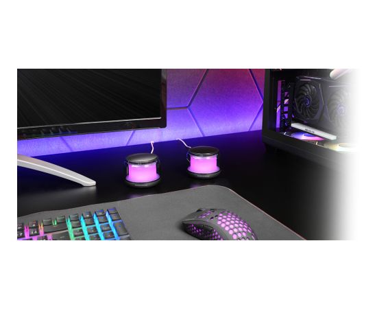 Mars Gaming MSAURA USB DSP Stereo Datoru skaļruni 15W / RGB / Bluetooth 5.3