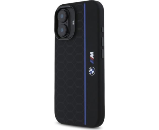 BMW Silicone MagSafe Hexagon Blue Line Cover Aizsargapvalks priekš Apple iPhone 16