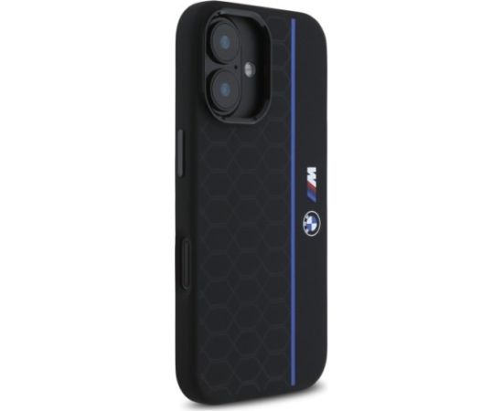 BMW Silicone MagSafe Hexagon Blue Line Cover Aizsargapvalks priekš Apple iPhone 16