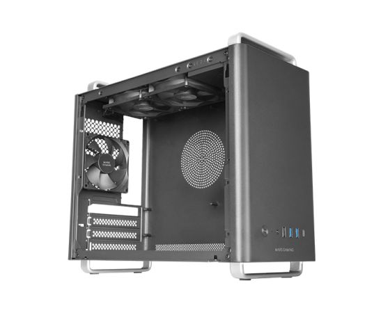 Mars Gaming MCELITE Premium Aluminum Tower PC Case mATX