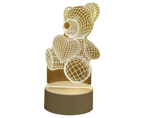 Elight ILU 3D Ilūziju LED Nakts Lampa ar Futbola Bumbu Multi-krāsu Gaisma (25x15cm) USB Darbināta