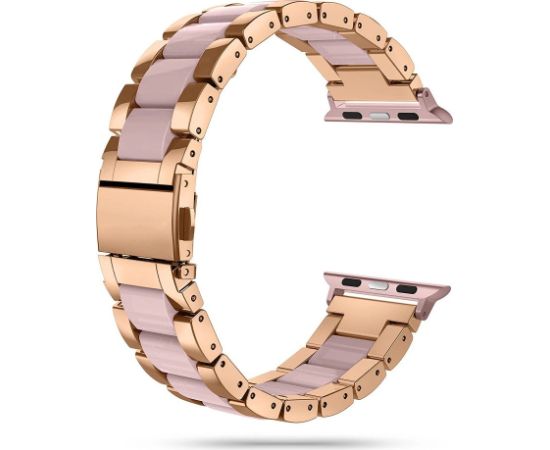 Tech-Protect moderna aproce Apple Watch 4 | 5 | 6 | 7 | 8 | 9 | 10 SE | Ultra 1 | 2 (42|44|45|49 mm) - rozā zelts
