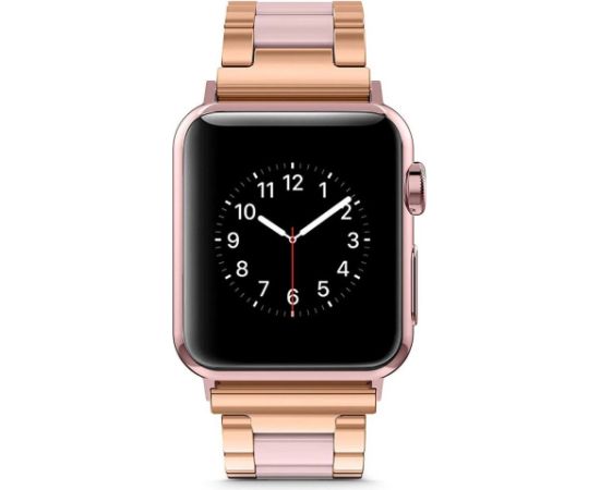 Tech-Protect moderna aproce Apple Watch 4 | 5 | 6 | 7 | 8 | 9 | 10 SE | Ultra 1 | 2 (42|44|45|49 mm) - rozā zelts
