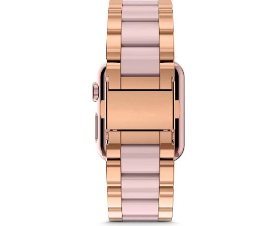 Tech-Protect moderna aproce Apple Watch 4 | 5 | 6 | 7 | 8 | 9 | 10 SE | Ultra 1 | 2 (42|44|45|49 mm) - rozā zelts