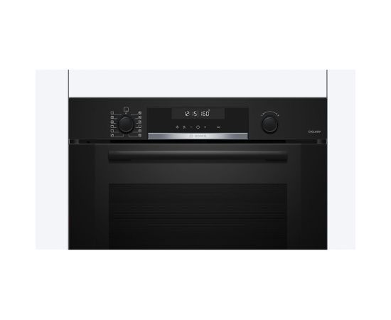 Bosch HBG378AB3 Serie6 Iebūvējama elektriskā cepeškrāsns, pirolītiskā tīrīšana, Melna, 71L