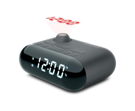 Muse M-179P, melna - Radio pulkstenis ar projekciju