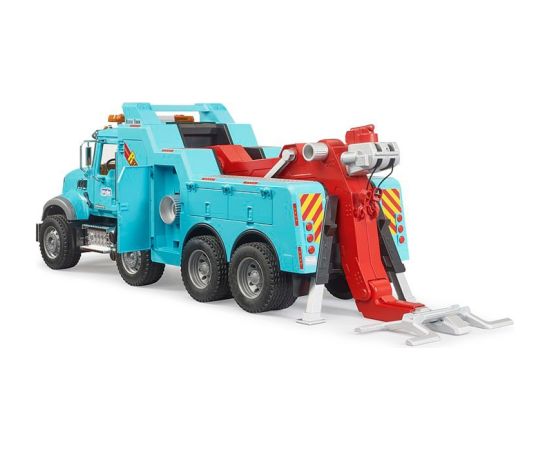bruder MACK Granite recovery and tow truck with light and sound module, model vehicle