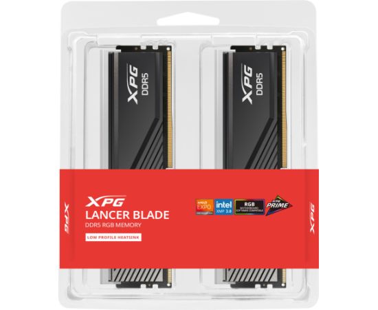 ADATA DDR5 - 32GB - 6000 - CL - 36 (2x 16 GB) dual kit (black, AX5U6000C3616G-DTLABRBK, XPG Lancer Blade RGB, INTEL XMP, AMD EXPO)