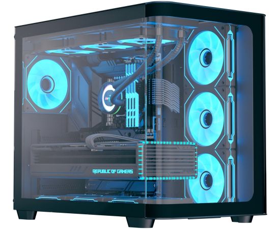 Aerocool P500C-G-BK-v1, tower case (Black, Tempered Glass x 3)