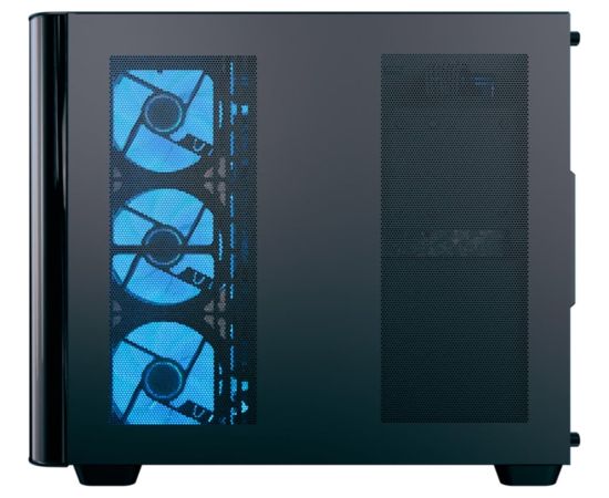 Aerocool P500C-G-BK-v1, tower case (Black, Tempered Glass x 3)