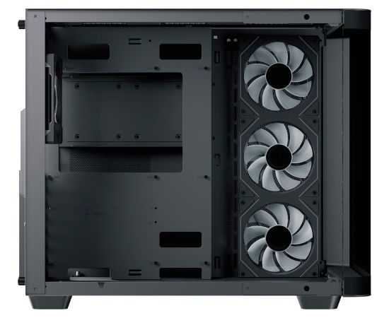 Aerocool P500C-G-BK-v1, tower case (Black, Tempered Glass x 3)
