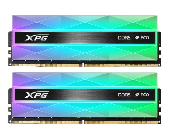 ADATA DDR5 - 32GB - 6000 - CL - 30 (2x 16 GB) dual kit, memory (silver, AX5U6000C3016G-DCLANRSG, Lancer Neon RGB, INTEL XMP, AMD EXPO)