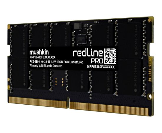 Mushkin DDR5 - 16GB - 5600 - CL - 46, single RAM (black, MRP5T560LKKD16G18, Redline PRO)