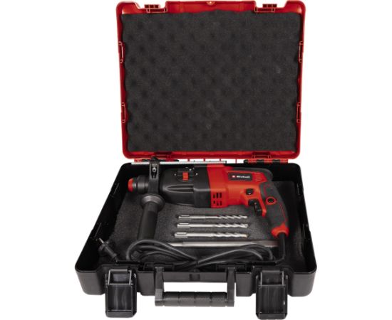 Einhell hammer drill TC-RH 620 4F Kit (black/red, 620 watts, E-Box Basic, incl. drill and chisel)