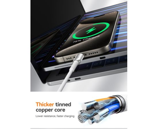 USB cable Joyroom S-A51 USB-C to Lightning 30W 1.2m light gray
