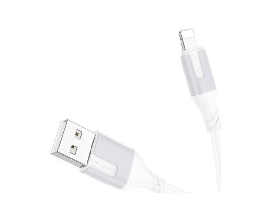 USB кабель Borofone BX101 USB-A to Lightning 1.0m белый