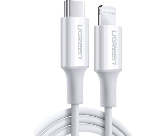 USB кабель Ugreen US171 MFi USB-C to Lightning 3A 1.0m белый