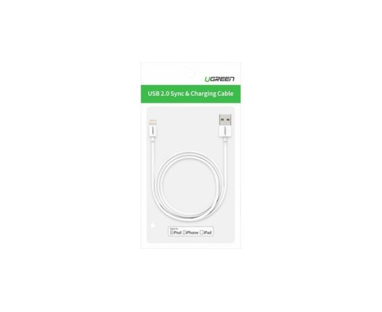 USB cable Ugreen US155 MFi USB to Lightning 2.4A 1.5m white