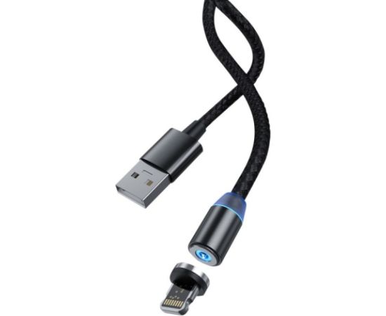 USB cable Devia Gracious Magnetic Lightning 1.0m 5V 2.1A black