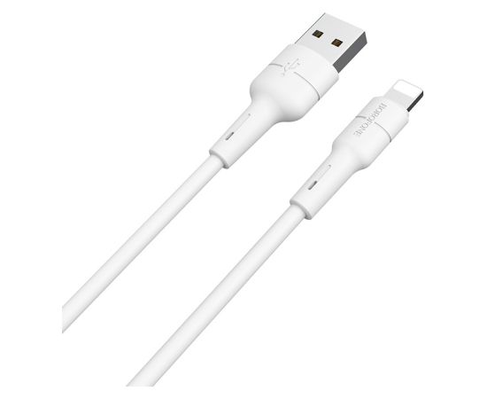 USB cable Borofone BX30 Lightning 1.0m silicone white