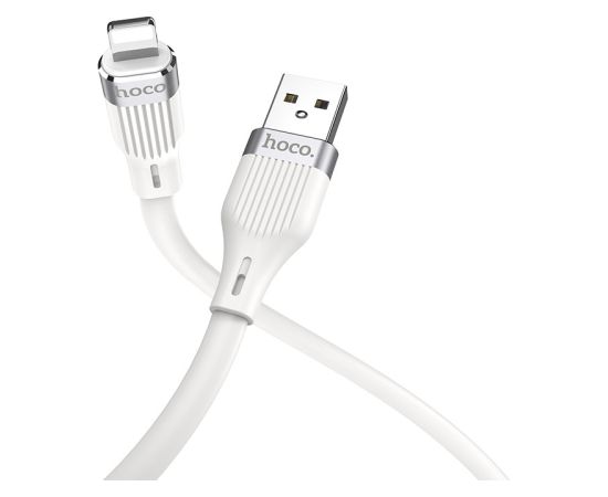 USB cable Hoco U72 Lightning 1.2m silicone white