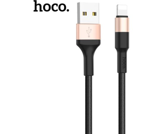 USB cable Hoco X26 Lightning 1.0m black-gold