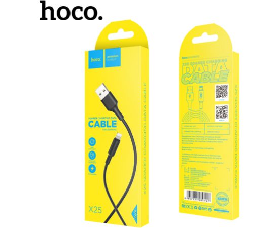 USB кабель HOCO X25 lightning 1.0m черный