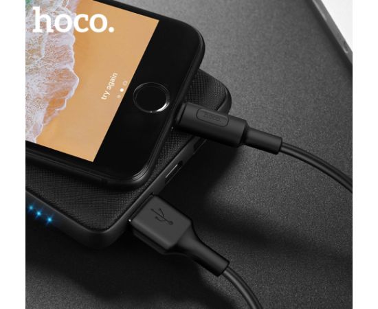 USB кабель HOCO X25 lightning 1.0m черный