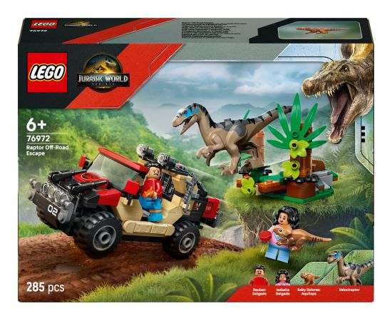LEGO Jurassic World Ucieczka terenówką przed raptorem (76972)