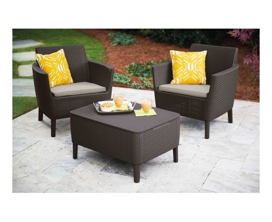 Gardena Garden furniture set Salemo Balcony Set brown 8711245158655