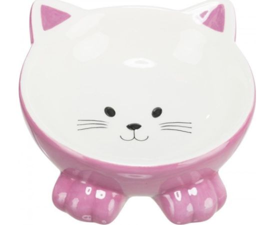 Trixie Miska ceramiczna, dla kota, w kształcie kota, różne kolory, 150ml, 14 cm, wysoka (TX-24807)