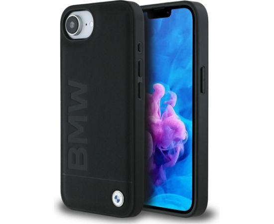 BMW Leather Hot Stamp Aizsargapvalks priekš Apple iPhone 16e