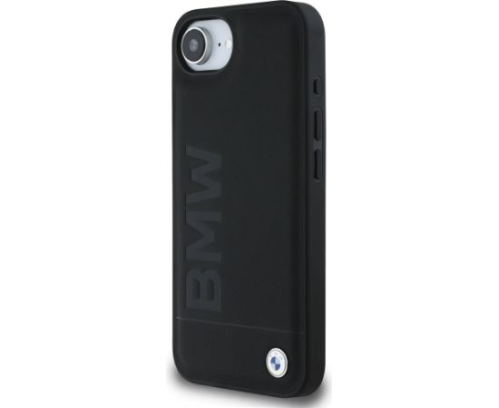 BMW Leather Hot Stamp Aizsargapvalks priekš Apple iPhone 16e