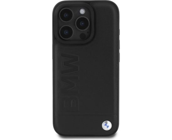 BMW MagSafe Leather Hot Stamp Aizsargapvalks priekš Apple iPhone 16 Pro Max
