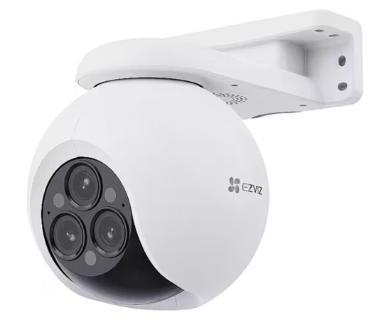 Ezviz H80 CS-H80f Āra 3x4MP Pan & Tilt 360° Gudra Wi-Fi Kamera MicroSD / Nakts redzamība Balts