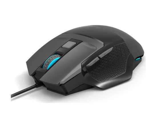 Aula S12 Multi-krāsu apgaismojuma Vada Spēļu Optiskā pele 7 pogas 800-4800dpi ar ergonomisku formu Melna