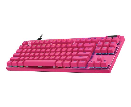 Logitech Pro X TKL Rapid, US, rozā - klaviatūra