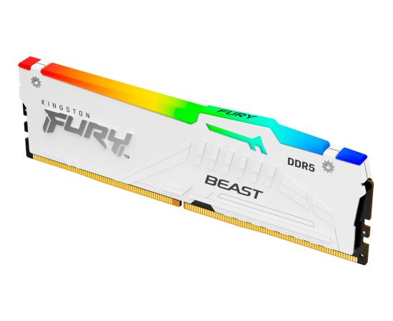 Kingston DDR5 - 64GB - 6000 - CL - 30, single (white, KF560C30BWEA-32, FURY Beast RGB, INTEL XMP, AMD EXPO)