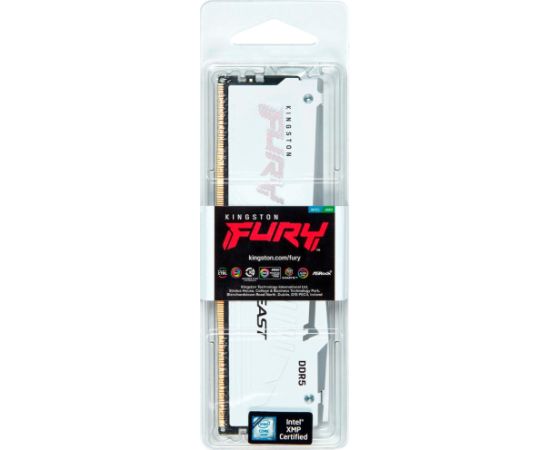 Kingston DDR5 - 64GB - 6000 - CL - 30, single (white, KF560C30BWEA-32, FURY Beast RGB, INTEL XMP, AMD EXPO)