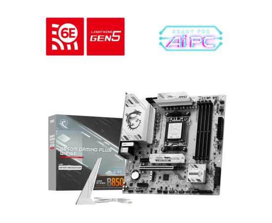 MSI B850M GAMING PLUS WIFI6E AMD B850 Socket AM5 micro ATX
