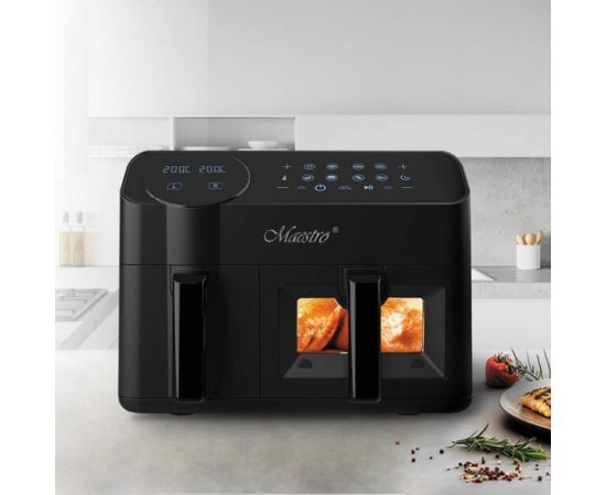 Maestro MR-760 Double deep fat fryer 3.5L+6L Black