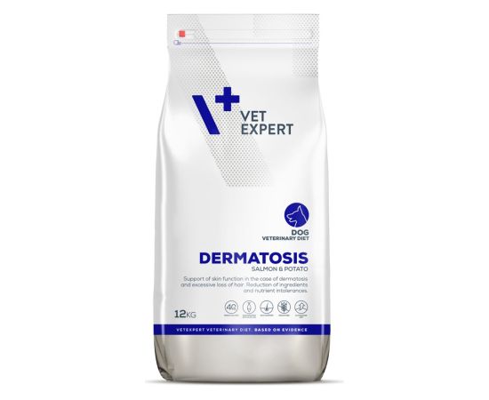 VET EXPERT Veterinary Diet Dermatosis Dog Salmon & Potato - dry dog food - 12 kg