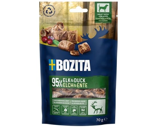 BOZITA Meaty bites Elk and duck - dog treat - 70g