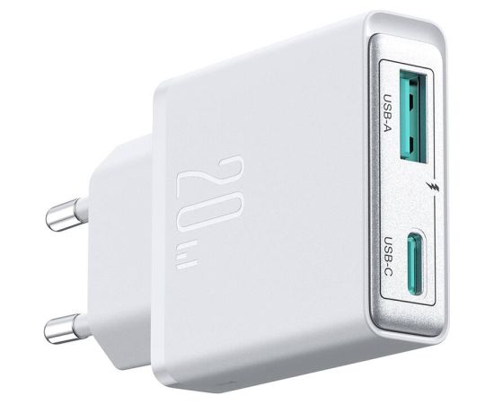 Joyroom mains charger JR-TCF14 (A+C) Super Slim 20W (white)