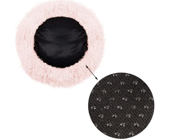 Suņu un kaķu guļvieta Springos PA0101, 60 cm, plīša, netīri rozā
